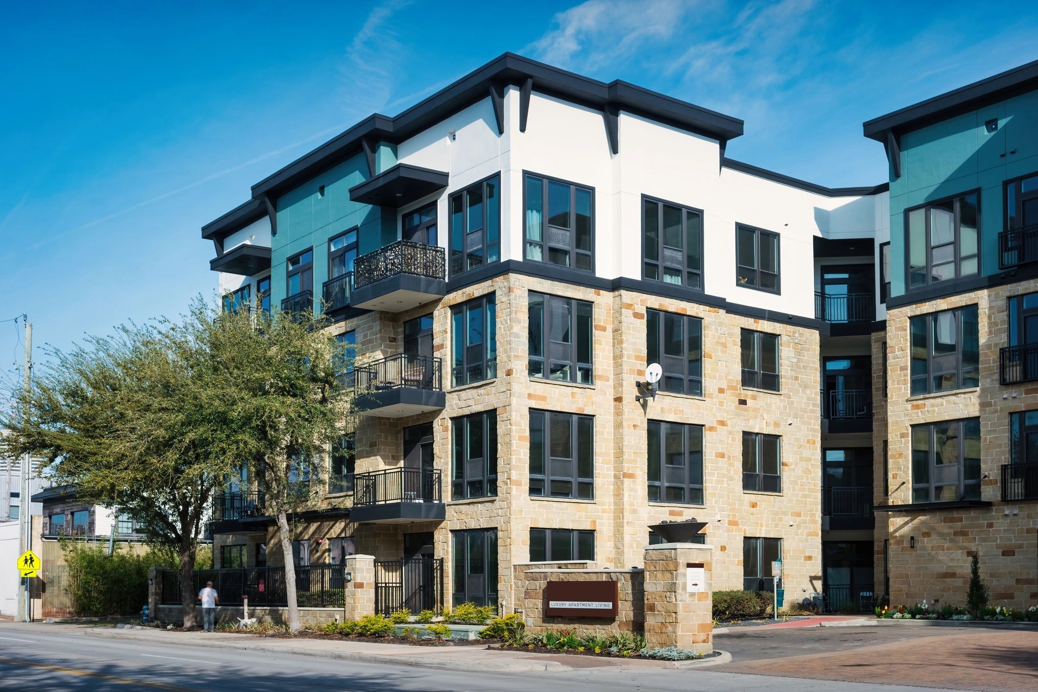 Urban waterfront residential building